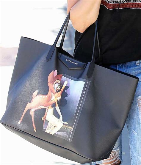 givenchy bambi pouch size|Bambi printed large Antigona Shopping bag .